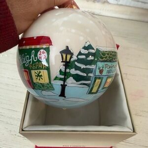 Holiday Village Scene Ornament